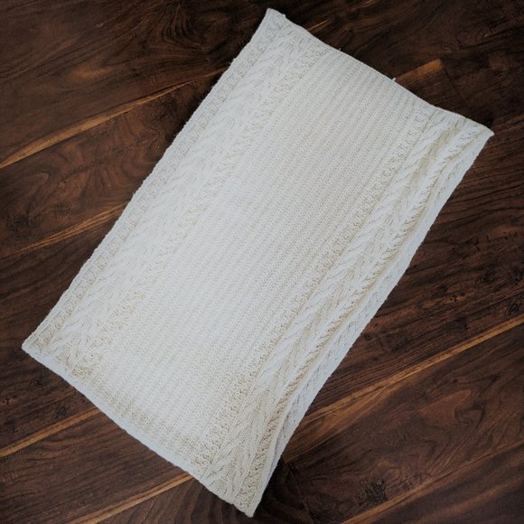 H&M Cable-knit Tube Scarf in winter white - Picture 2 of 2